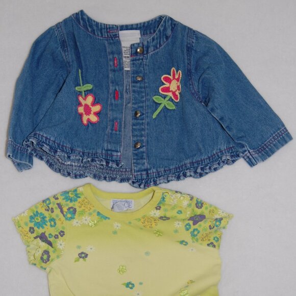 Baby Girls Size 18M Buster Brown Jean Jacket & Children's Place Shirt - Picture 7 of 12